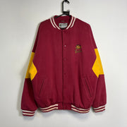 Vintage Red Yellow Broncos Varsity Jacket Mens XXL