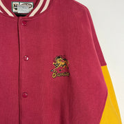 Vintage Red Yellow Broncos Varsity Jacket Mens XXL