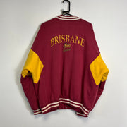 Vintage Red Yellow Broncos Varsity Jacket Mens XXL