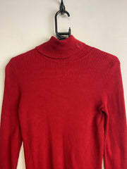 Red Ralph Lauren Turtleneck Jumper Women's XS