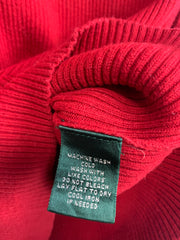 Red Ralph Lauren Turtleneck Jumper Women's XS