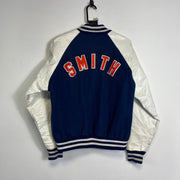 Vintage Blue White Gem Varsity Smith Jacket Mens Large