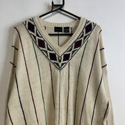 Cream Knitwear Sweater Men's XL