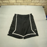 00s Black and White Nike Sport Shorts Men's XXL