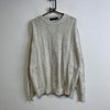 Vintage White Knitwear Sweater Men's Large