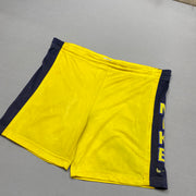 Vintage 90s Yellow and Navy Nike Sport Shorts Men's Large