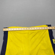 Vintage 90s Yellow and Navy Nike Sport Shorts Men's Large