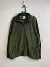 90s Dark Green Adidas Fleece Jacket Men's XL