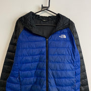 Black and Blue North Face Puffer Jacket Men's Medium