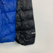 Black and Blue North Face Puffer Jacket Men's Medium