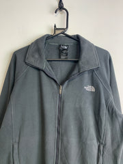 Grey The North Face Fleece Jacket Men's Medium