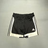 00s Black and White Adidas Sport Shorts Men's Small