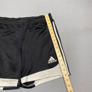 00s Black and White Adidas Sport Shorts Men's Small