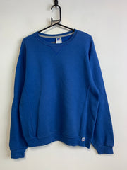 Vintage Blue Russell Athletic Blank Sweatshirt Men's Medium