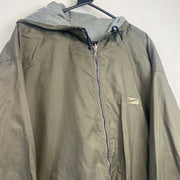 Vintage 90s Khaki Green and Grey Nike Reversible Jacket Men's XL