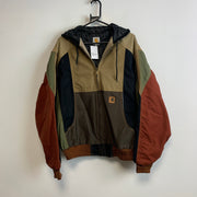 Reworked Multicolour Carhartt Workwear Jacket Women's XL