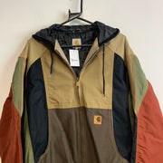 Reworked Multicolour Carhartt Workwear Jacket Women's XL