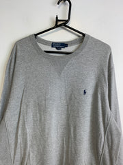 Grey Polo Ralph Lauren Sweatshirt Men's Large