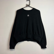 Black Adidas Cropped Sweatshirt Women's Medium