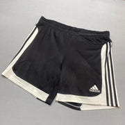 00s Black and White Adidas Sport Shorts Men's Large