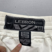 White Nike Lebron Sport Shorts Men's Small