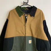 Reworked Multicolour Carhartt Workwear Jacket Men's XL