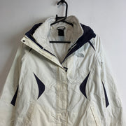 White North Face Raincoat Women's Small