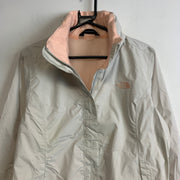 White North Face Raincoat Women's Large