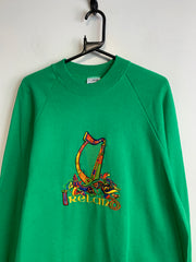 Vintage Green Sweatshirt Women's XL