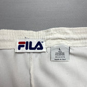 White Fila Sport Shorts Men's Large