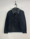 Black Levi's Denim Fleece Jacket Men's Medium