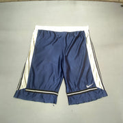 Nike Navy and White Sport Shorts Men's XXXL