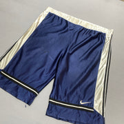 Nike Navy and White Sport Shorts Men's XXXL