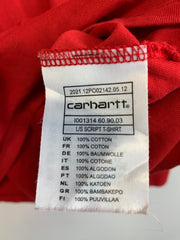 Red Carhartt Jumper Men's Small