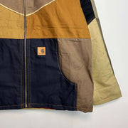 Reworked Multicolour Carhartt Workwear Jacket Men's Medium