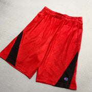 Black and Red Champion Sport Shorts Women's Large