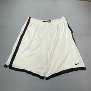 White Nike Basketball Sport Shorts Women's XXL