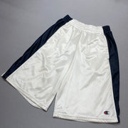 Navy and White Champion Sport Shorts Women's Small