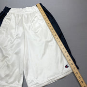 Navy and White Champion Sport Shorts Women's Small