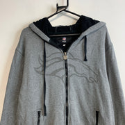 Grey NFL zip up Hoodie Women's XL