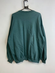 Turquoise Embroidery Sweatshirt Men's Large