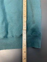 Turquoise Embroidery Sweatshirt Men's Large