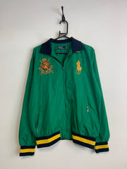 Vintage Green Ralph Lauren Large Embroidery Windbreaker Men's XXL