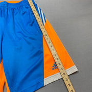 Blue and Orange Adidas Sport Shorts Women's Large