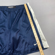 Vintage 90s Navy and White Nike Sport Shorts Men's Large