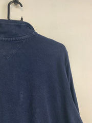 Navy Tommy Hilfiger 1/4 Zip-up Jumper Men's Large