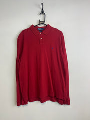 Red Ralph Lauren Long-sleeved Polo-shirt Men's XL