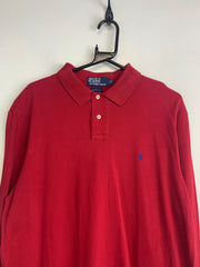 Red Ralph Lauren Long-sleeved Polo-shirt Men's XL