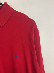 Red Ralph Lauren Long-sleeved Polo-shirt Men's XL