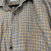 Brown Burberrys Dress Shirt Men's Large